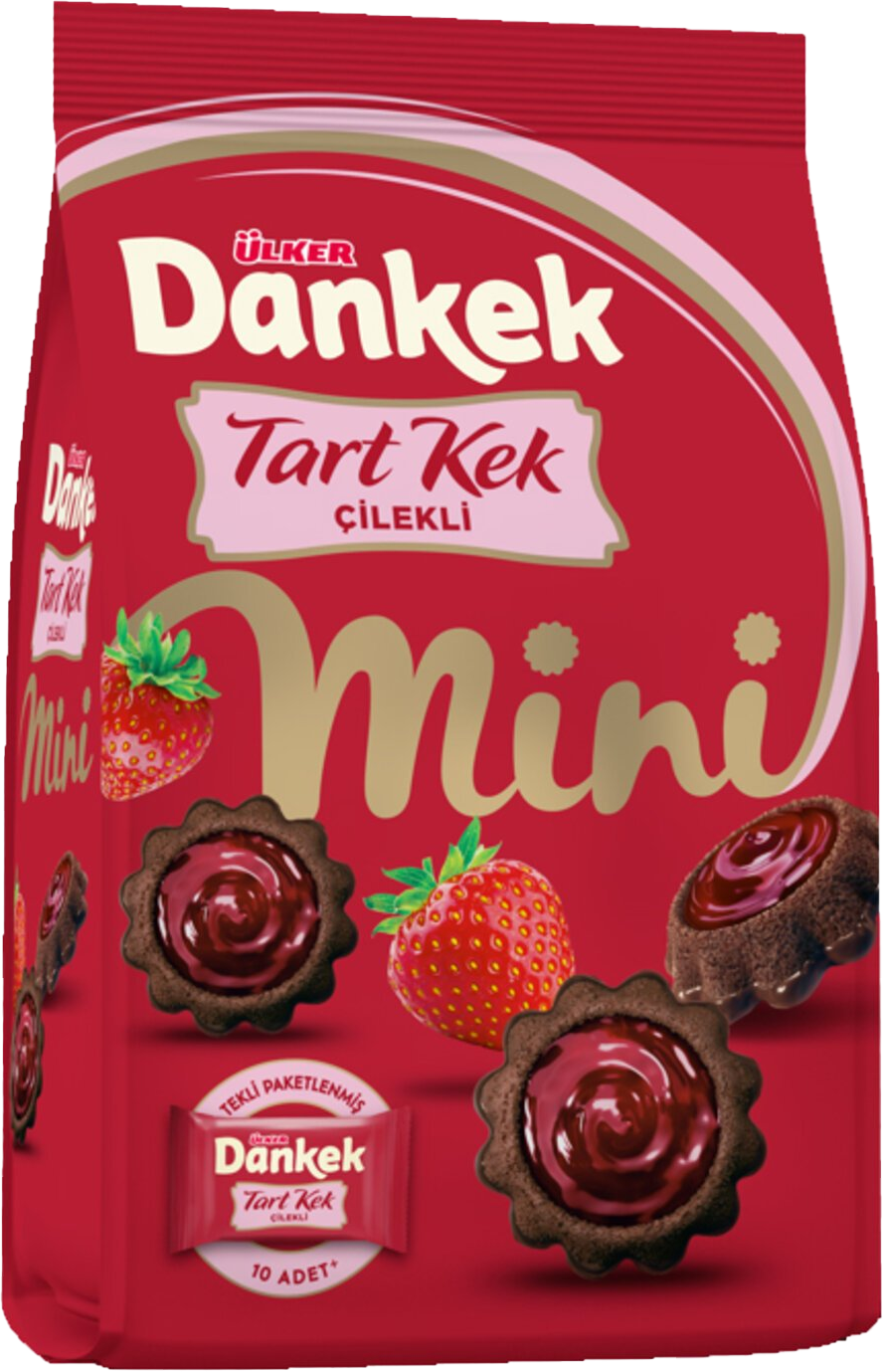 ÜLKER DANKEK TART MİNİ ÇİLEKLİ 150 GR