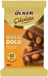 Ülker Dolu Dolu %32 Bütün Bademli Çik.80 Gr