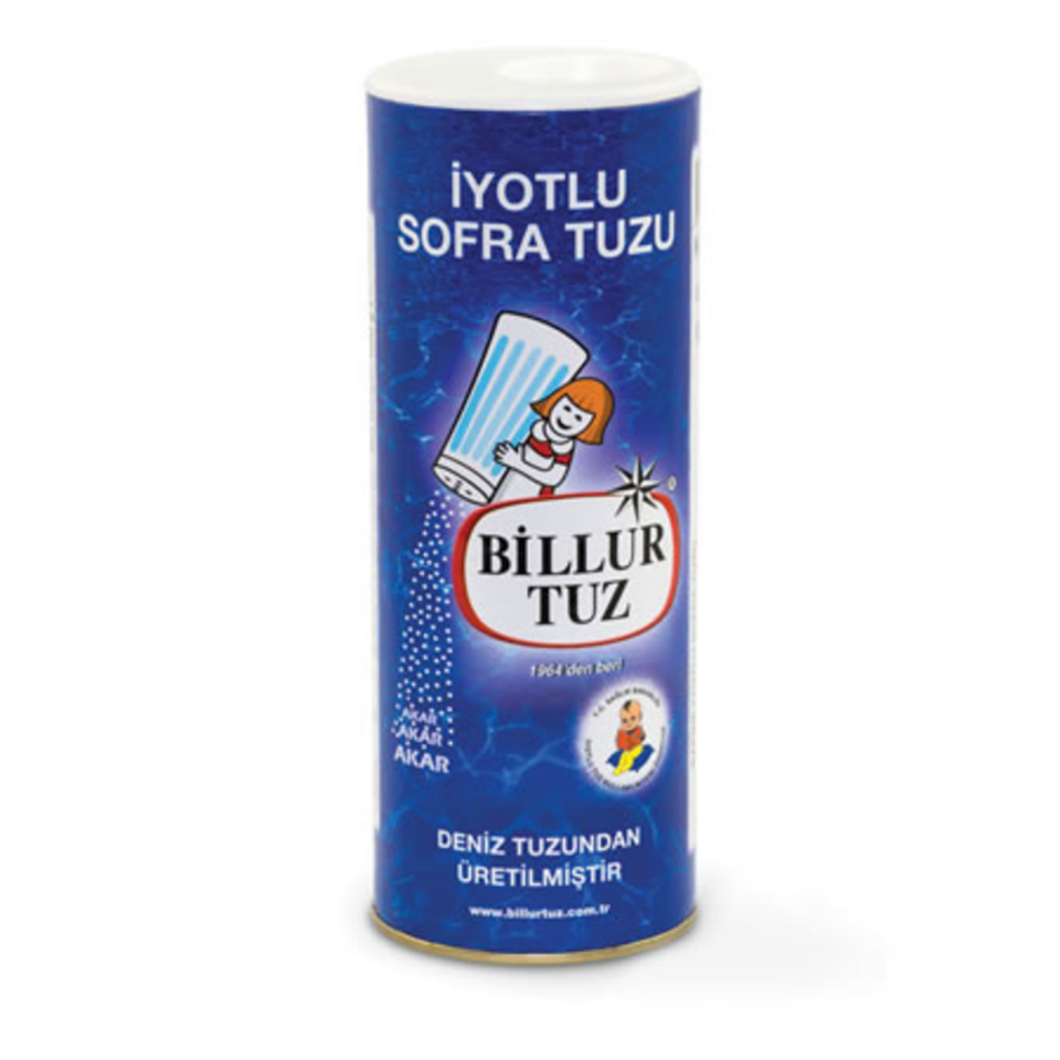 Billur  Rafine İyotlu Sofra Tuzu 125 GR
