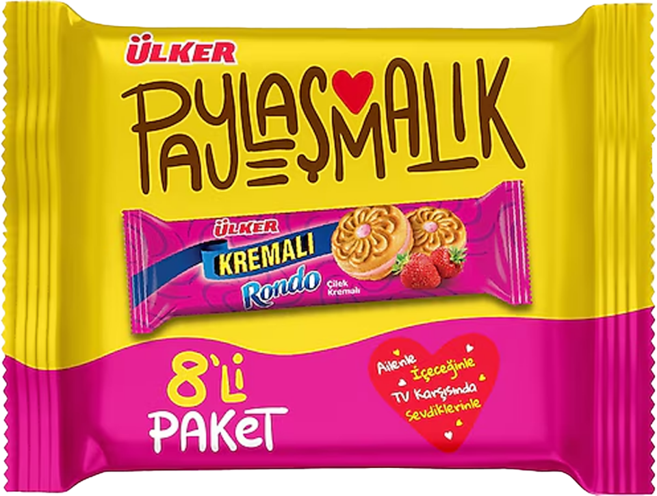 ÜLKER RONDO 8X61 GR ÇİLEK