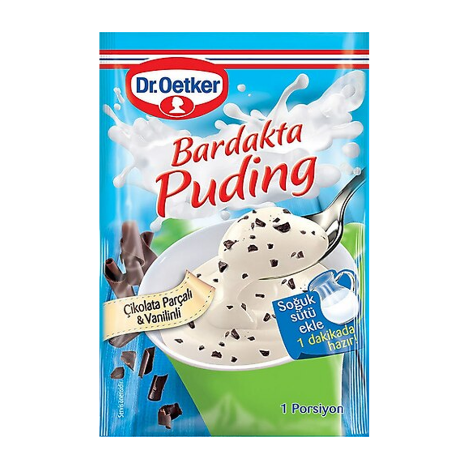 Dr. Oetker Bardak Puding Çikolata Vanilin 32 GR