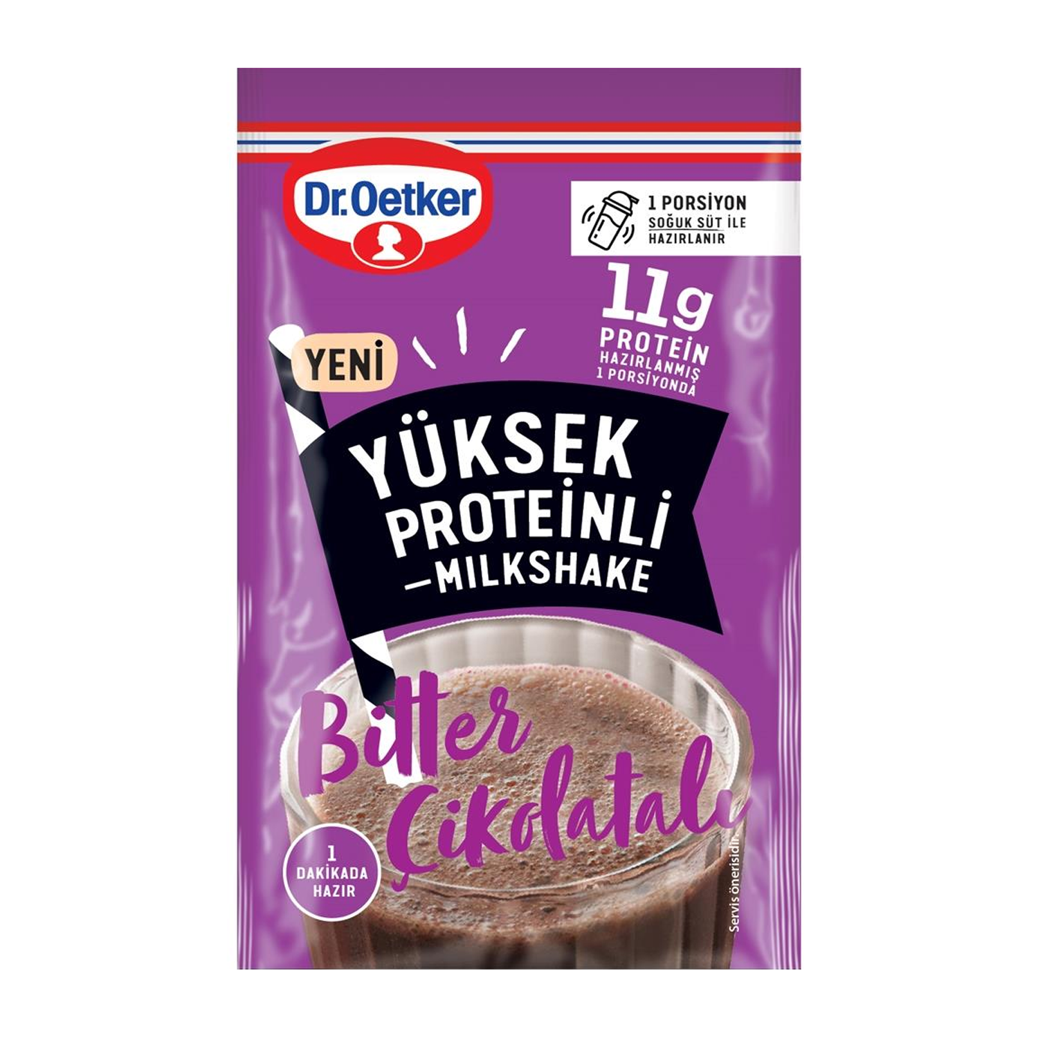 Dr. Oetker Milkshake Bitter Çikolata 19 GR