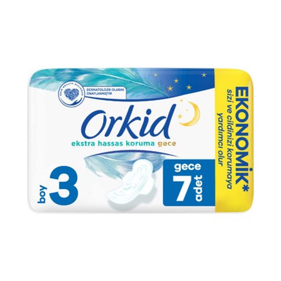 Orkid Extra Hassas Koruma Tekli Gece 7