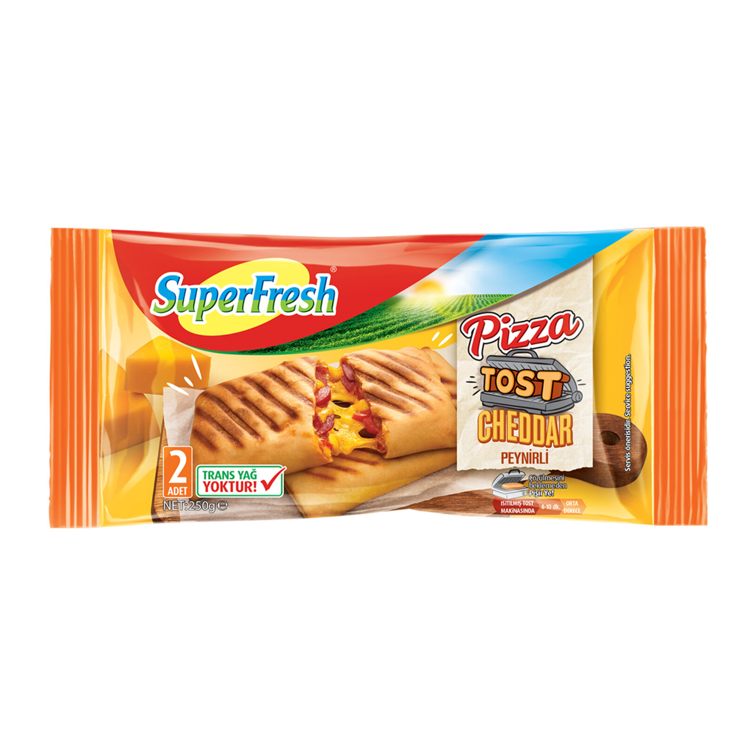Süperfresh Pizza Tost Cheddarlı 200 GR