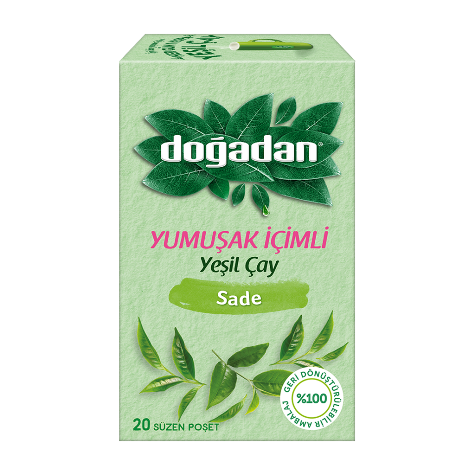 Doğadan Yumuşak İçimli 20 Li Yeşil Çay