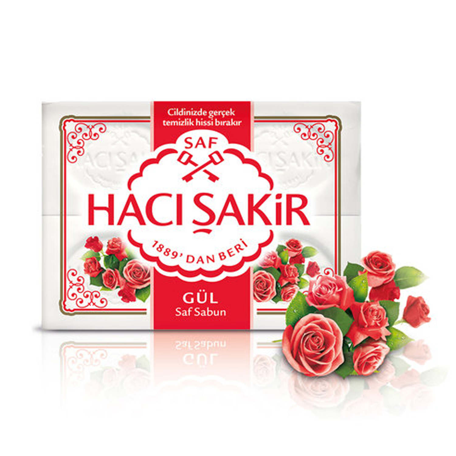 Hacı Şakir Kalıp Sabun Gül 4x150 GR