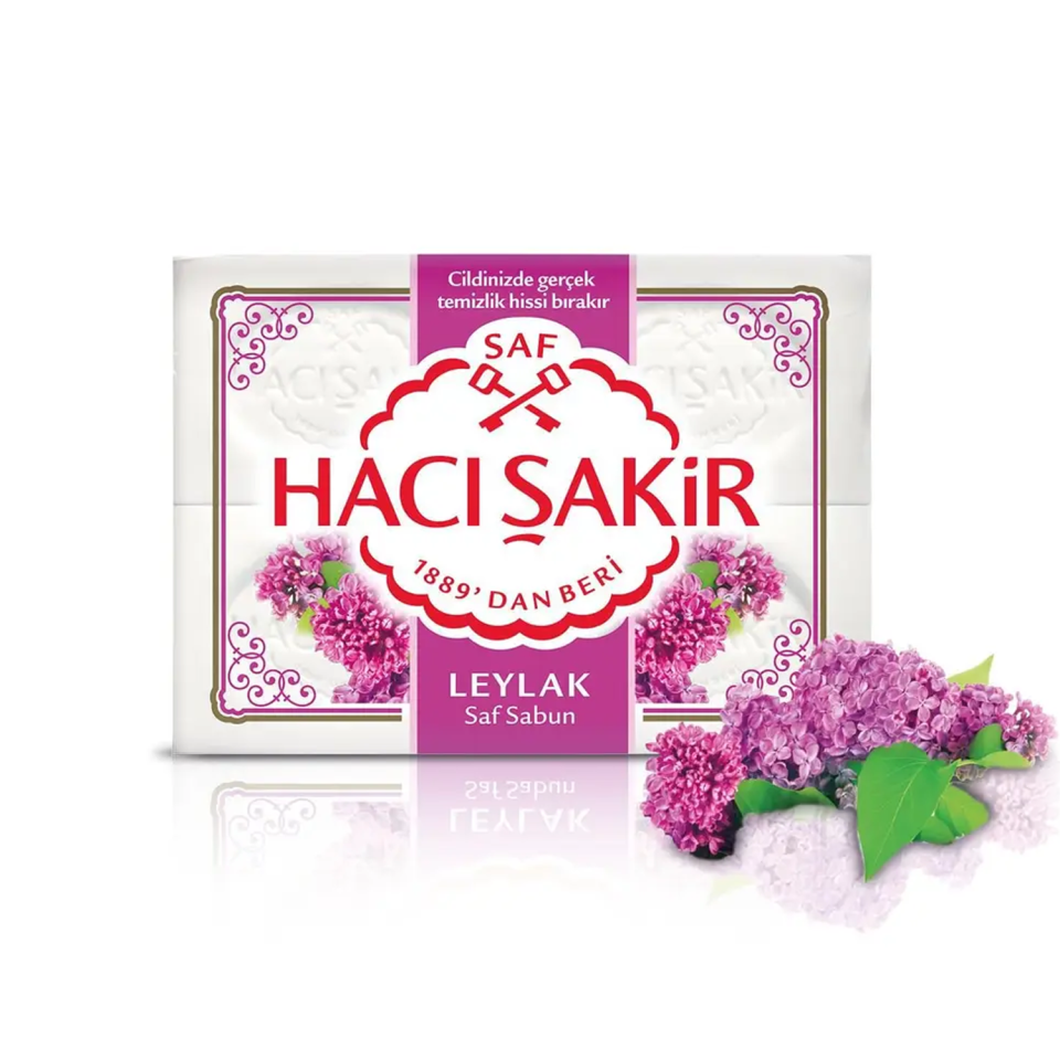 Hacı Şakir Kalıp Sabun Leylak 4x150 GR