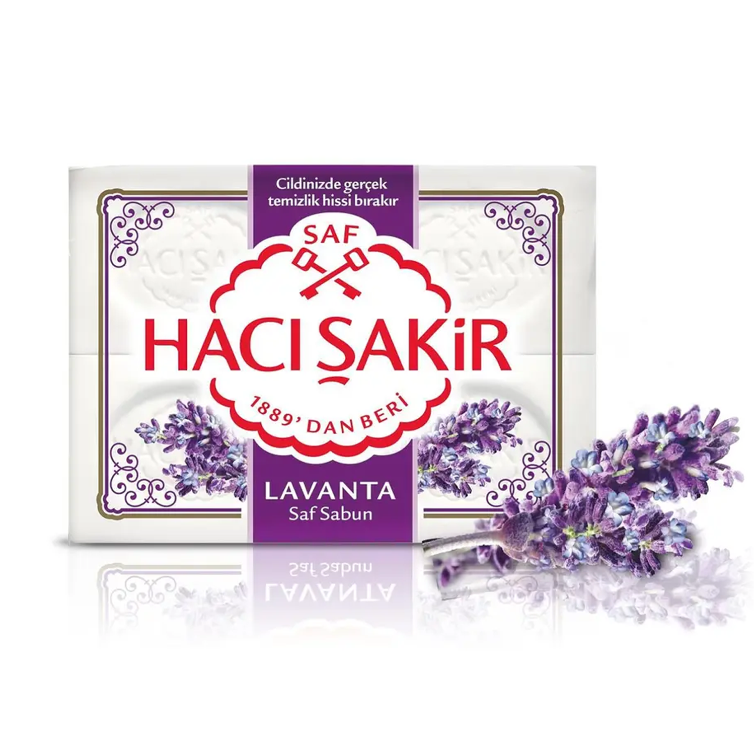 Hacı Şakir Kalıp Sabun Lavanta 4x150 GR