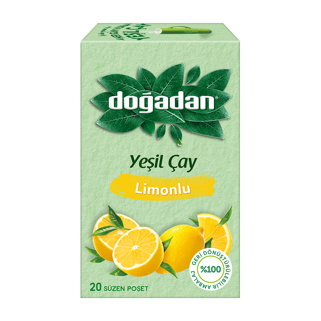 Doğadan 20 Li Limonlu Yeşil Çay