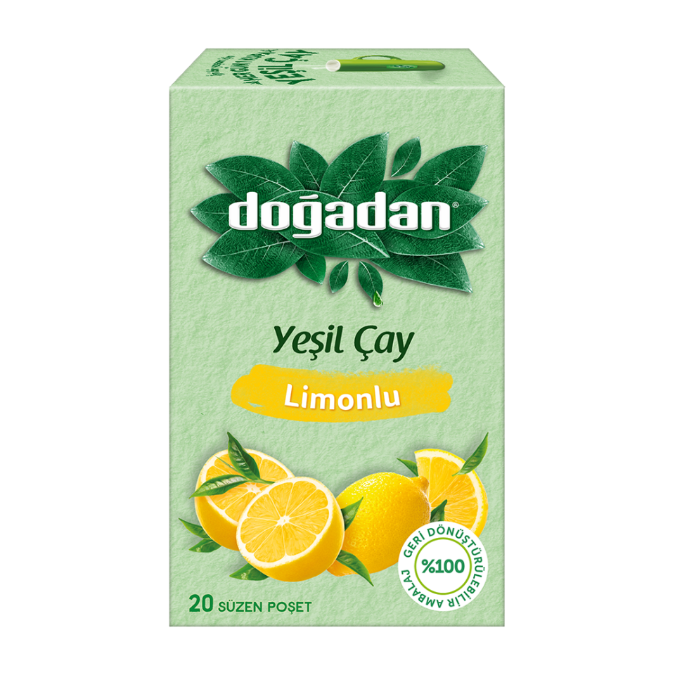 Doğadan 20 Li Limonlu Yeşil Çay