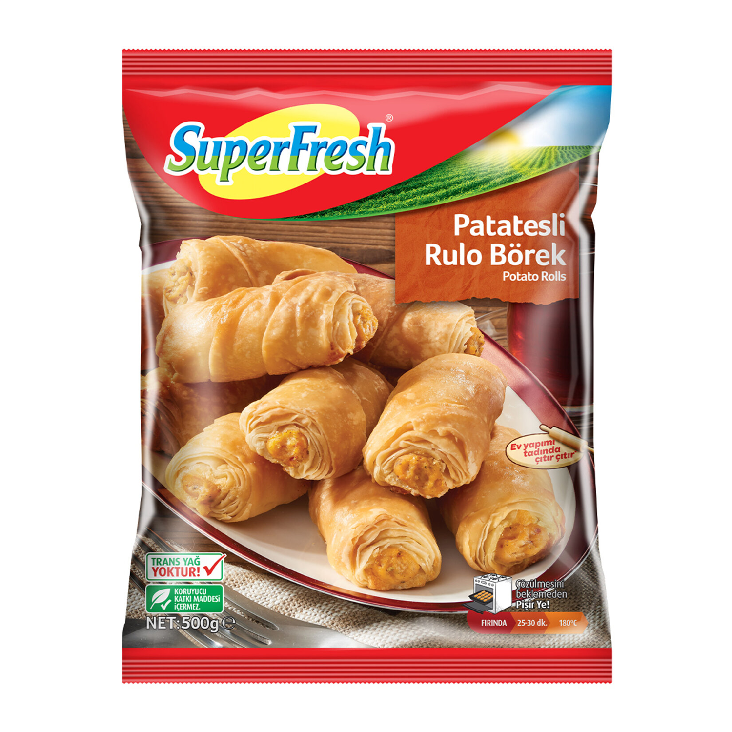 Süperfresh Rulo Börek Patatesli 500 GR