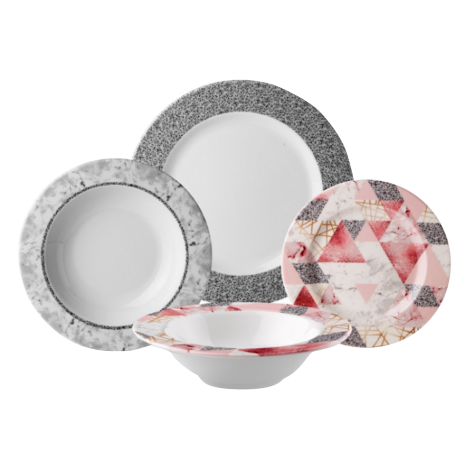 Çifçiler Piramit 24 Parça Yemek Takımı