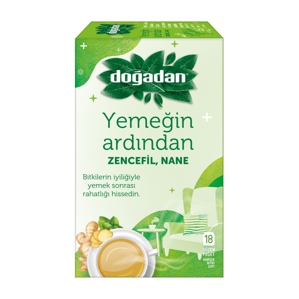 Doğadan 18 Li Yemeğin Ardından Zencefil Nane Çayı