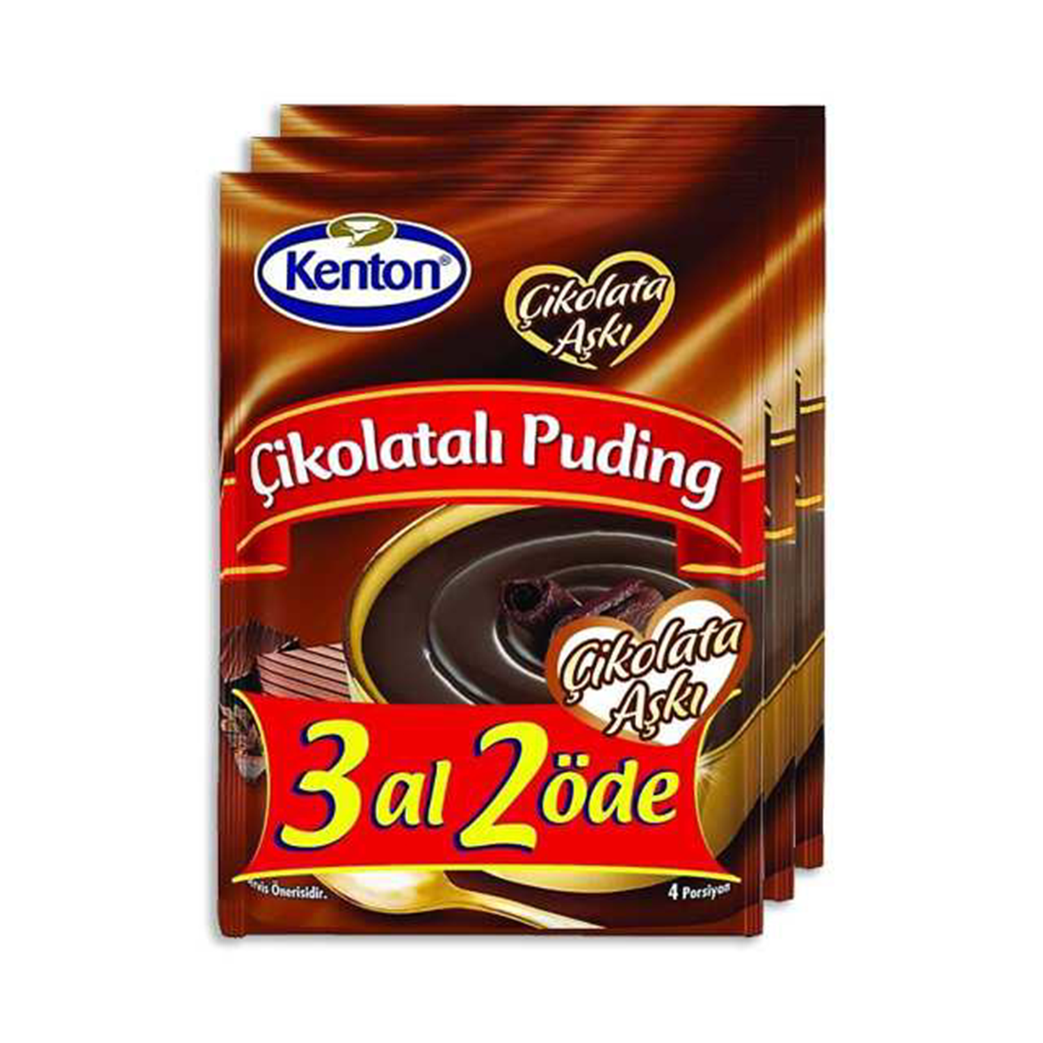 Kenton Puding Çikolatalı 3lü