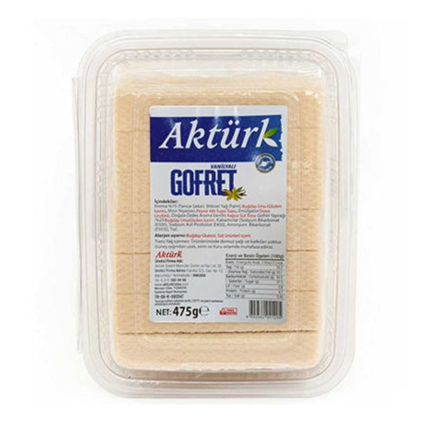 Aktürk 475 GR Vanilyalı Gofret
