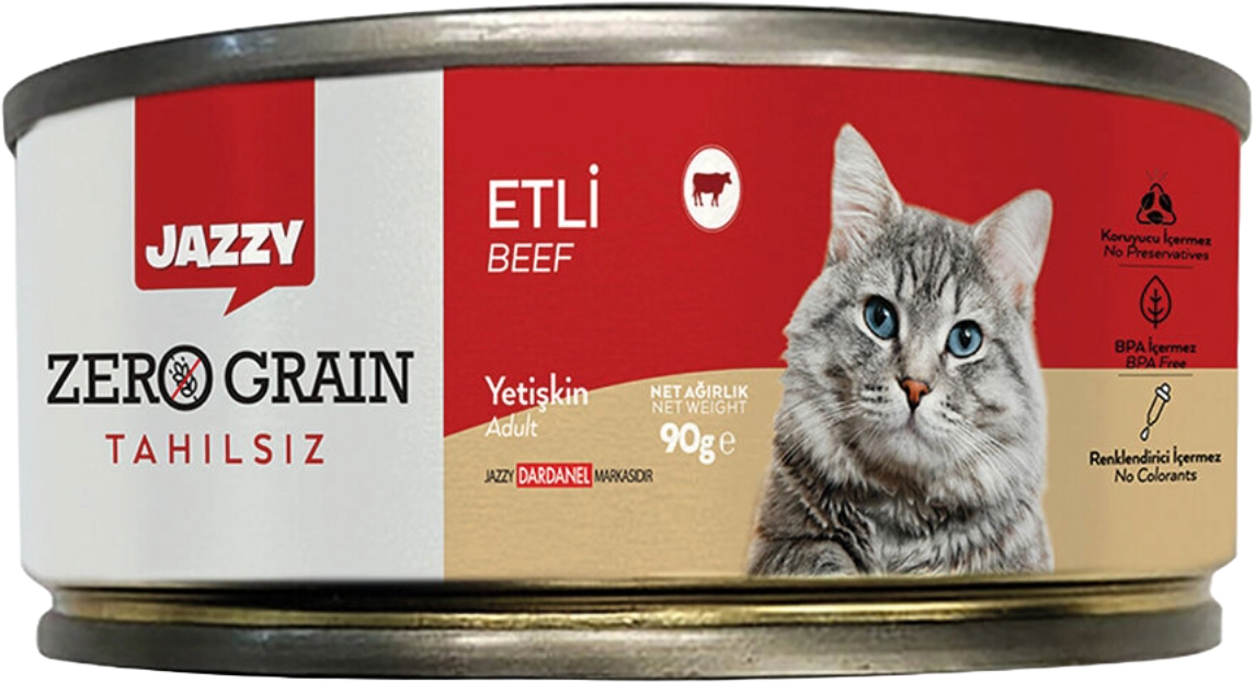 JAZZY 90 GR KEDİ MAMASI ETLİ