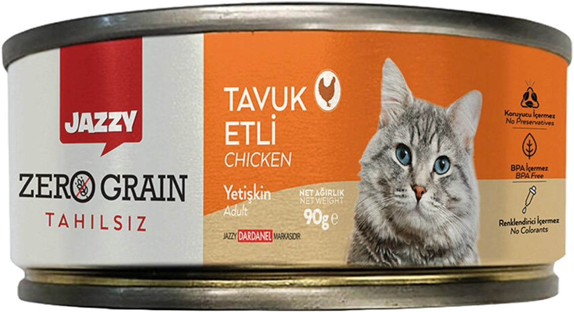 JAZZY 90 GR KEDİ MAMASI TAVUKLU