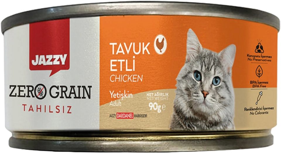 JAZZY 90 GR KEDİ MAMASI TAVUKLU