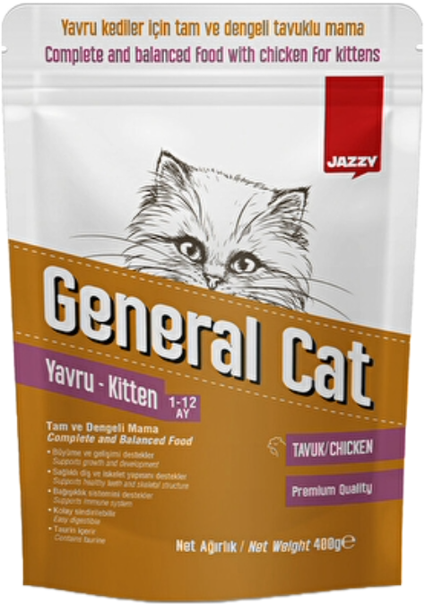JAZZY 400 GR GENERAL CAT YAVRU KEDİ MAMASI TAVUKLU