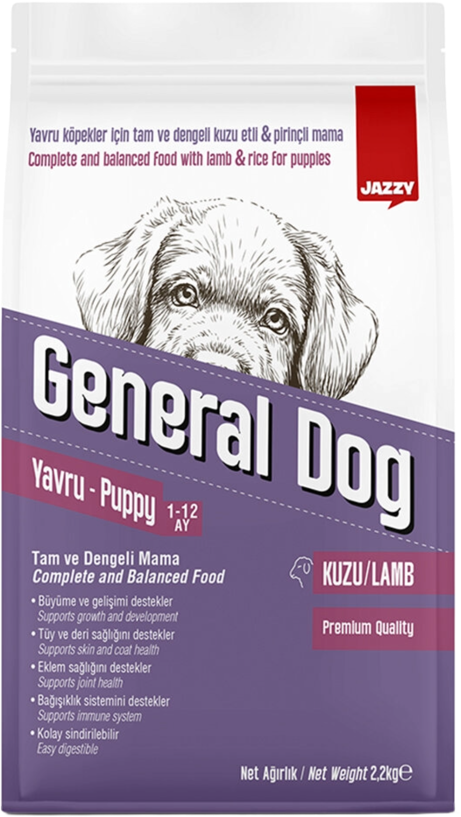 JAZZY 2.2 KG GENERAL DOG YAVRU KÖPEK MAMASI KUZULU
