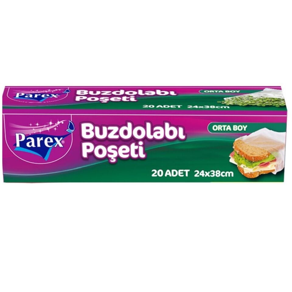 Parex Buzdolabı Poşeti Orta Boy 24x38