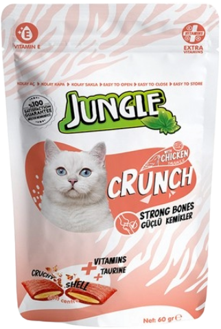 JUNGLE CRUNCH KEDİ GÜÇLÜ KEMİKLER 60GR