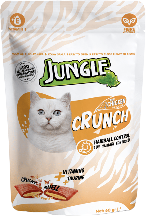 JUNGLE CRUNCH KEDİ TÜY YUMAĞI KONTR. 60GR