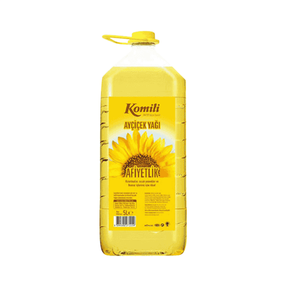 Komili Ayçiçek Yağı 5 LT Pet Dar Ağız