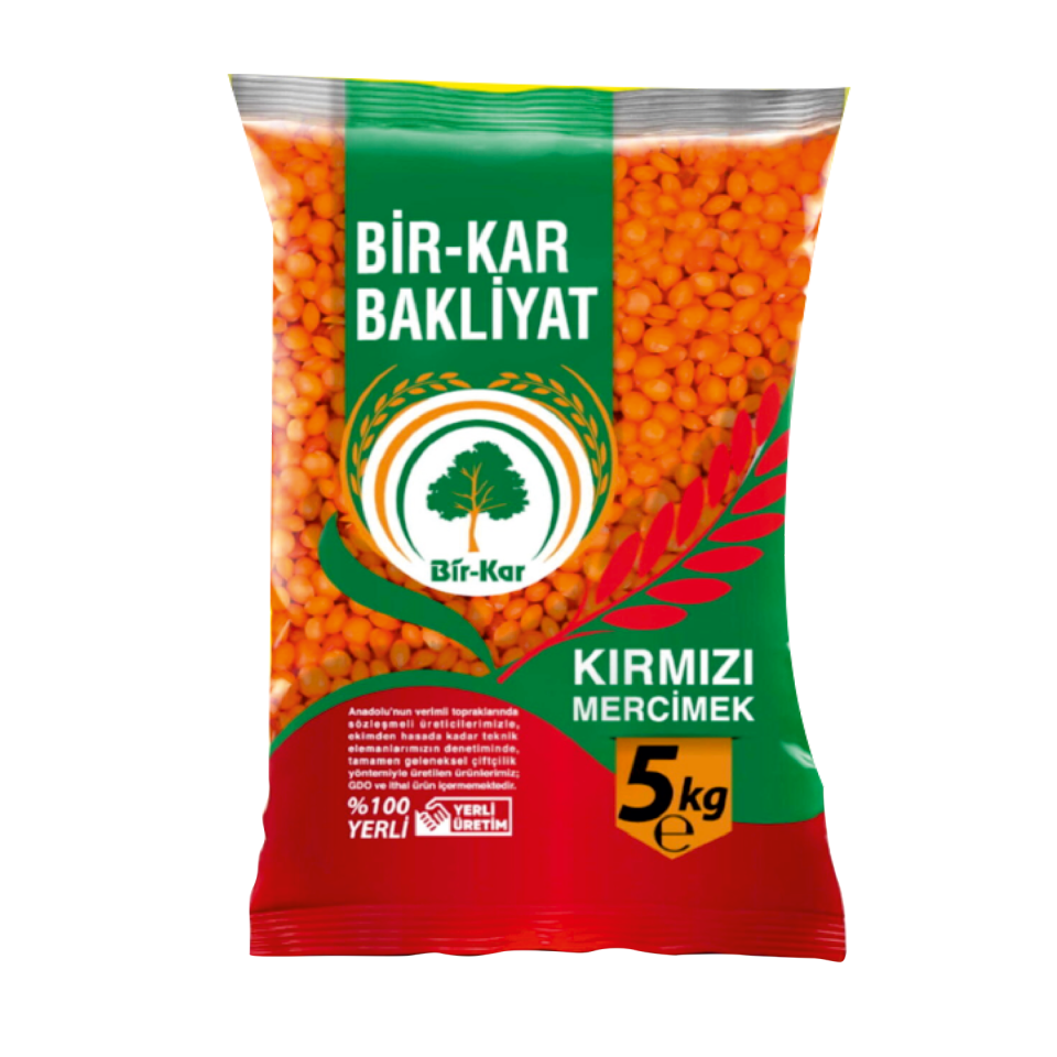 Birkar Kırmızı Mercimek 5 KG