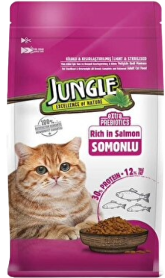 JUNGLE KISIR KEDİ MAMASI SOMONLU 1,5KG