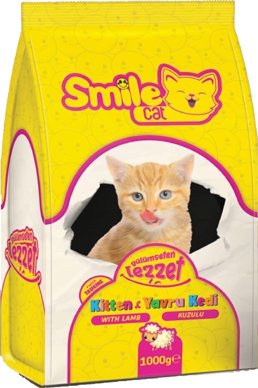 SMİLE YAVRU KEDİ MAMASI KUZU 1KG