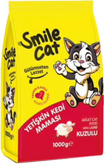 SMİLE YETİŞKİN KEDİ MAMASI KUZU 1KG