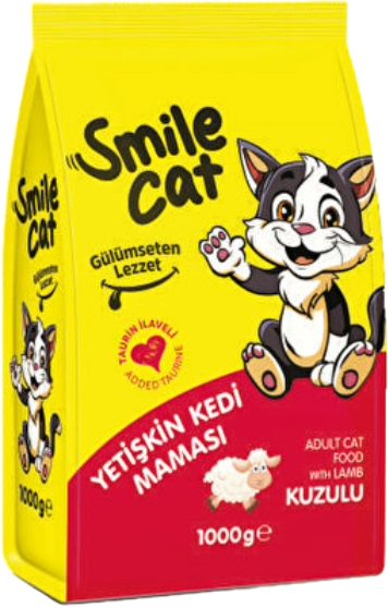 SMİLE YETİŞKİN KEDİ MAMASI KUZU 1KG