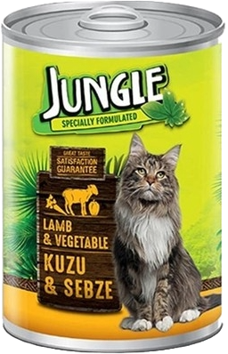JUNGLE KEDİ KONSERVESİ KUZU-SEBZE 415GR