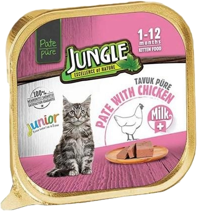 JUNGLE PÜRE YAVRU KEDİ SÜT-TAVUK 100GR