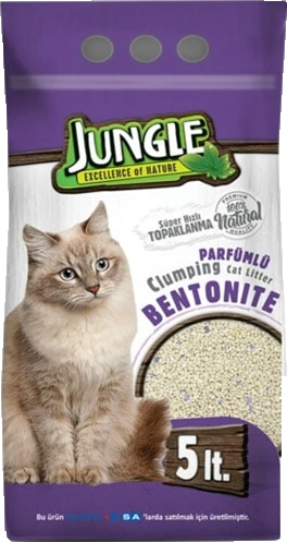 JUNGLE BENTONİT KEDİ KUMU İNCE PARFÜMLÜ 5LT