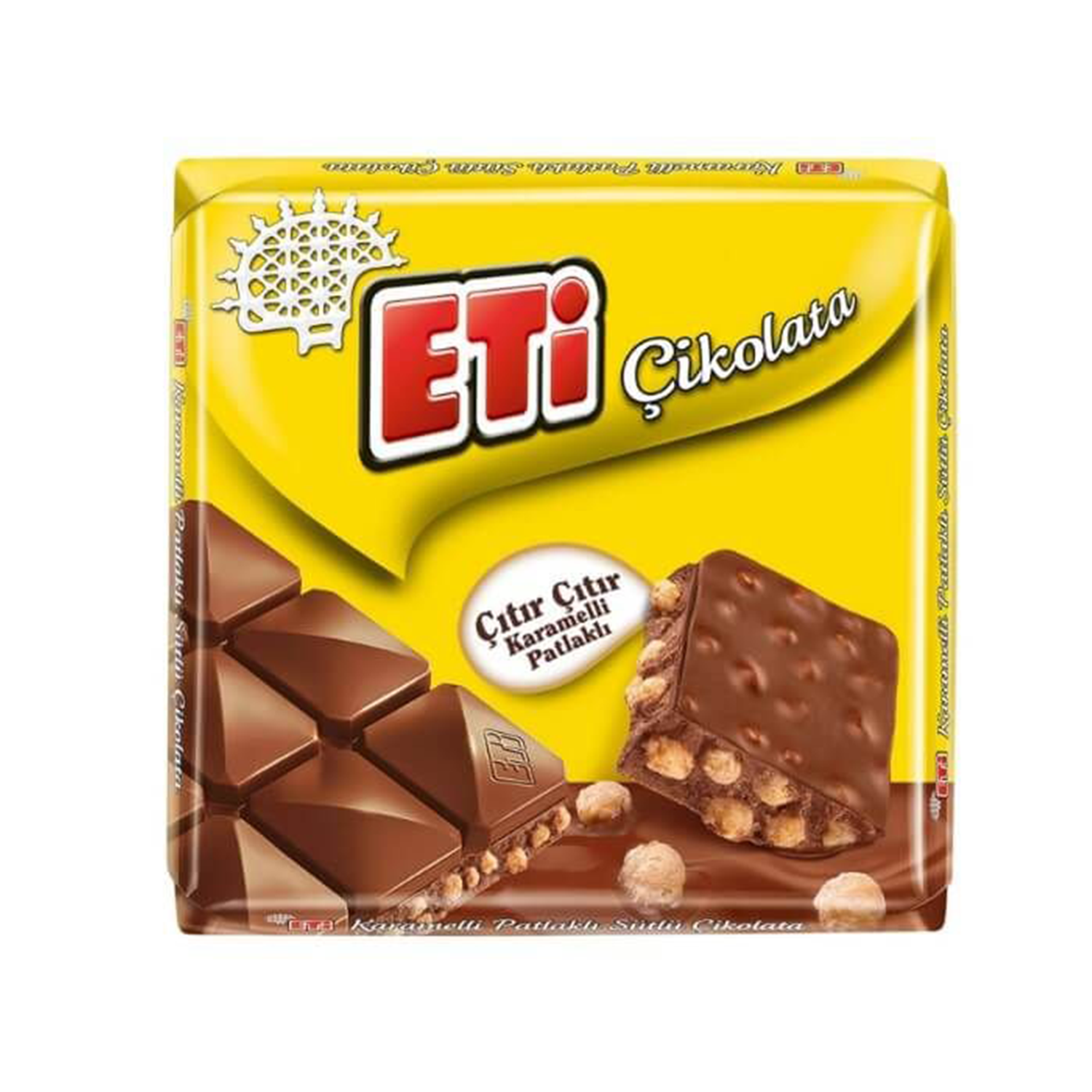 Eti Karamelli Patlaklı Kare 57 GR