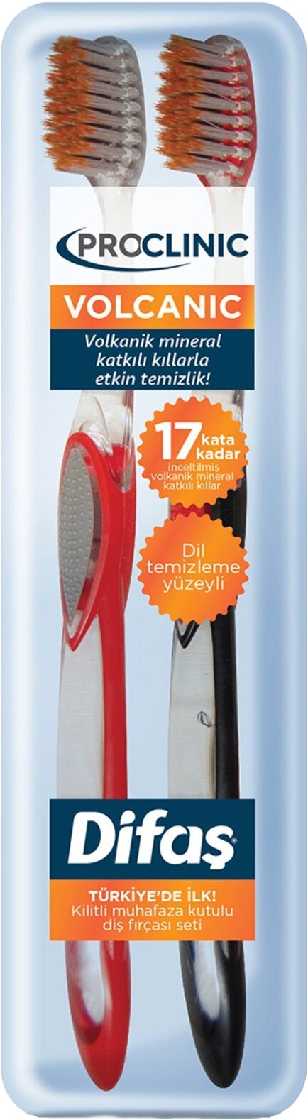 Difaş Proclinic Volcanic 1+1 Diş Fırçası