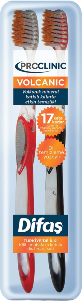 Difaş Proclinic Volcanic 1+1 Diş Fırçası