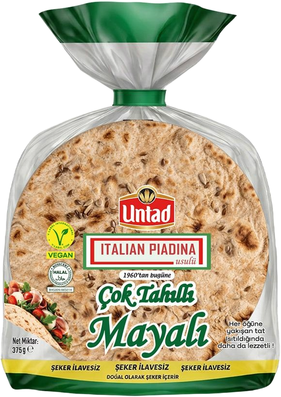 Untad İtalyan Çok Tahıllı Mayalı Ekmek 375 Gr