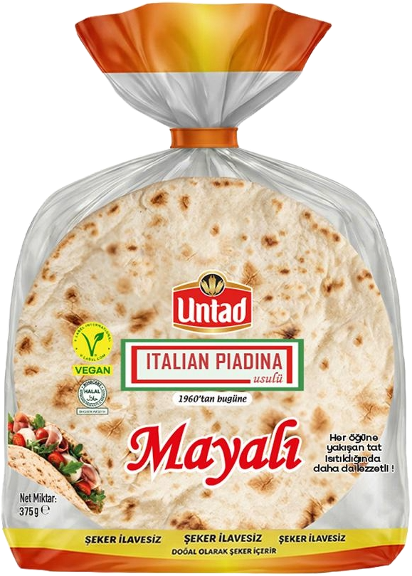 Untad İtalyan Sade Mayalı Ekmek 375 Gr