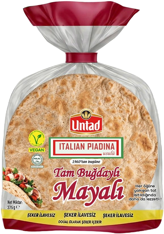 Untad İtalyan T.Buğdaylı Mayalı ekmek 375 Gr