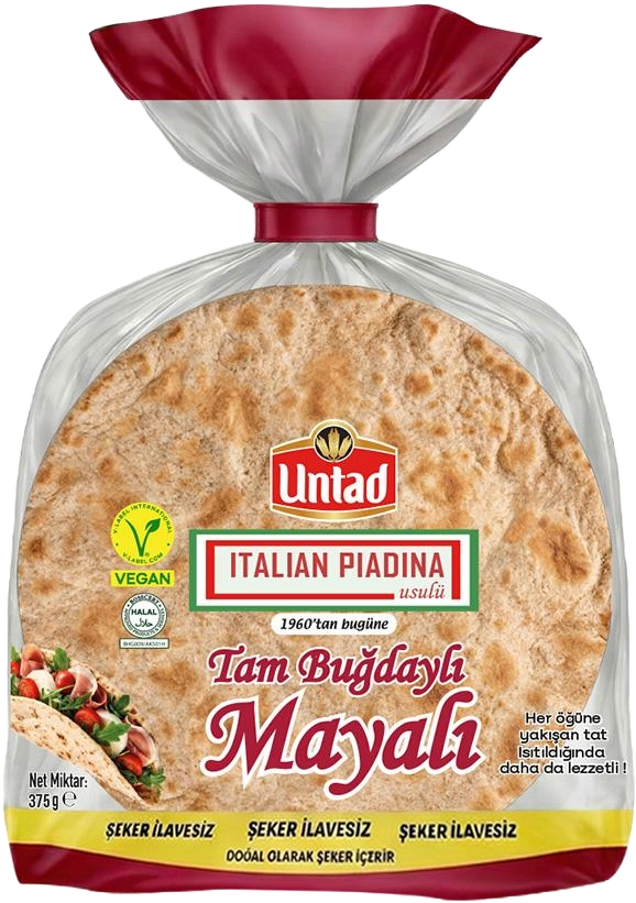 Untad İtalyan T.Buğdaylı Mayalı ekmek 375 Gr