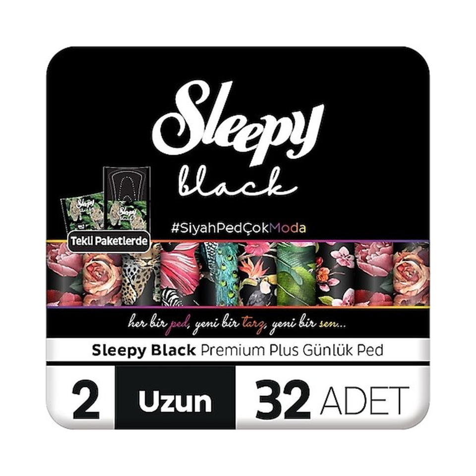 Sleepy Black Günlük Uzun Ped 32li