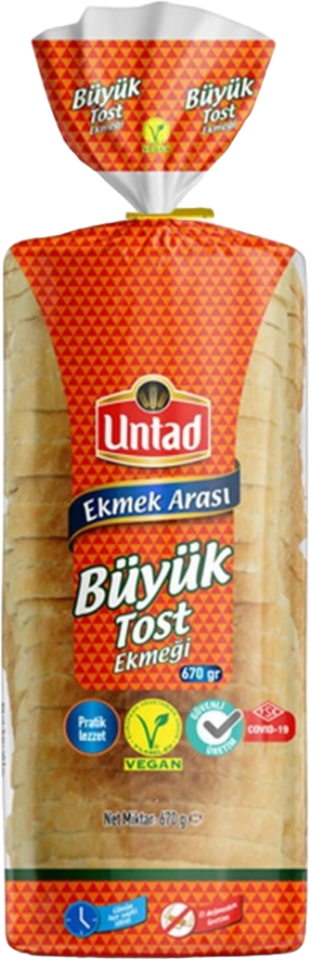 Untad Premıum Büyük Tost Ekmeği 670 Gr