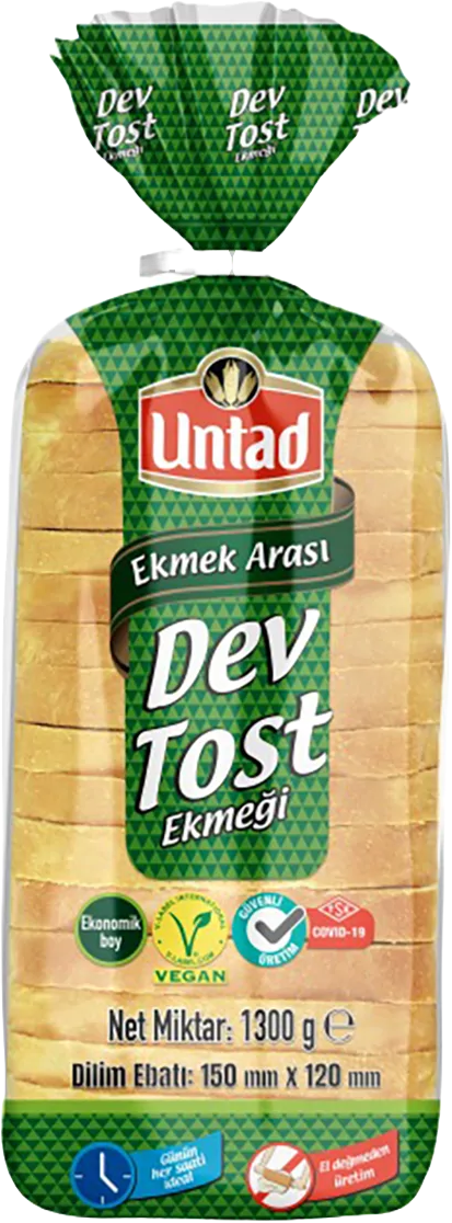 Untad Premıum Dev Tost Ekmeği 1300 Gr
