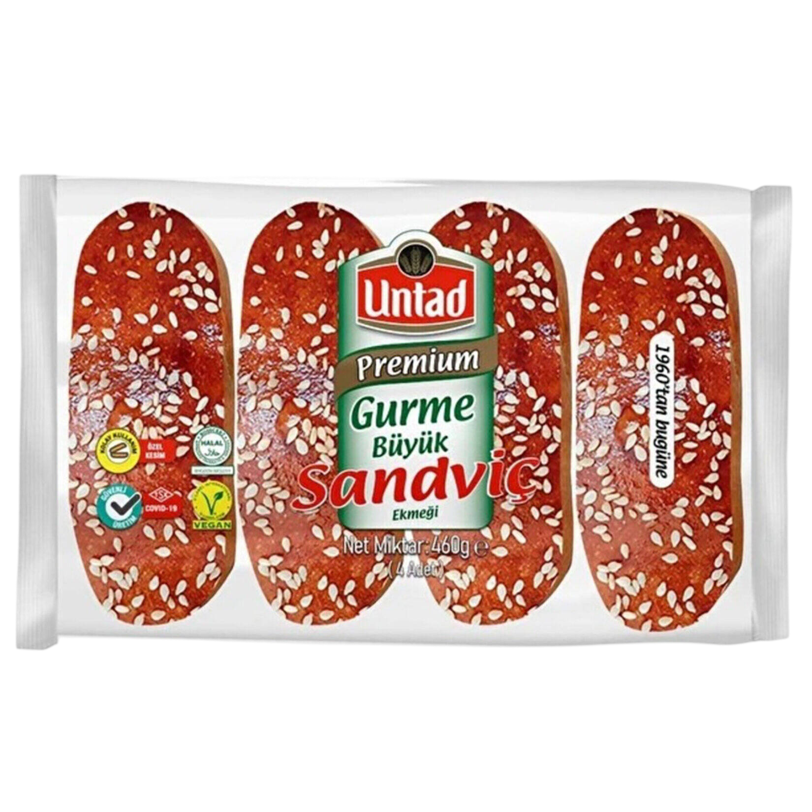 Untad Premıum GURME Büyük Sandvic Ekmek 460 Gr