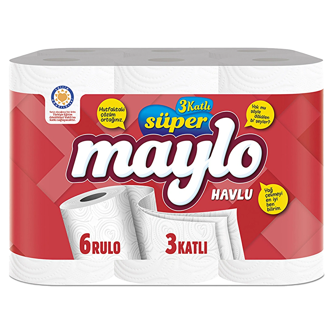 Süper Maylo Kağıt Havlu 6lı